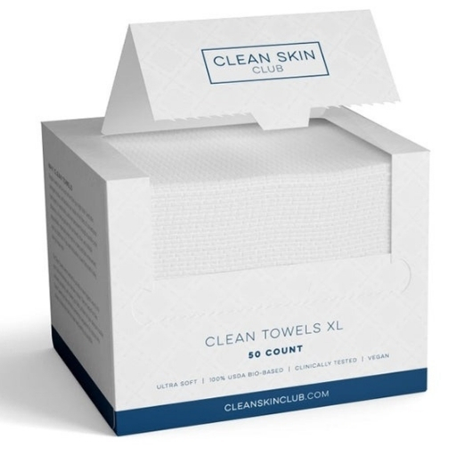 Clean Skin Club disposable face towels for makeup removal